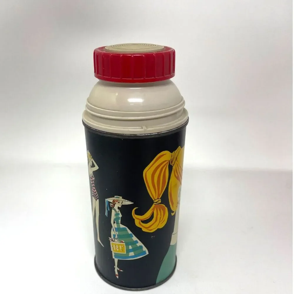 Vintage Barbie SwimSuit Thermos 10oz 1962 Mattel Inc. Holtemp No Cup